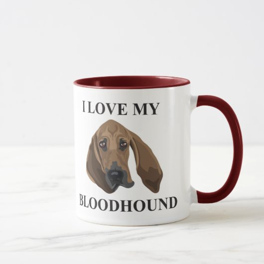 Bloedhond Love Mok (Rechts)
