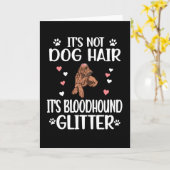 Bloedhond Lover Dog Mom Dad Bloodhound Owner Kaart (Gele Bloem)