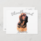 bloedhond mam 2 briefkaart (Voorkant / Achterkant)