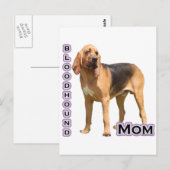 bloedhond mam 4 briefkaart (Voorkant / Achterkant)