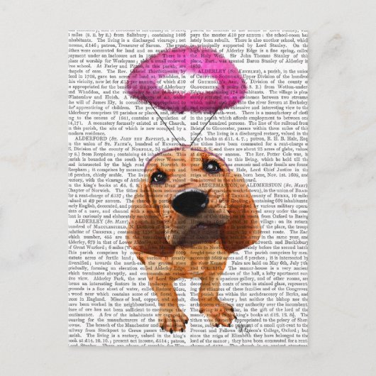 Bloedhond met Angelic Pink Halo Briefkaart (Voorkant)