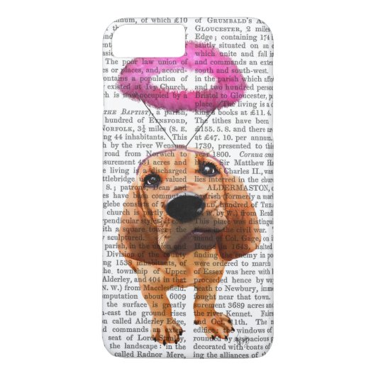 Bloedhond met Angelic Pink Halo Case-Mate iPhone Case (Achterkant)