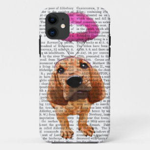 Bloedhond met Angelic Pink Halo iPhone 11 Hoesje