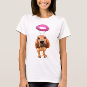 Bloedhond met Angelic Pink Halo T-shirt