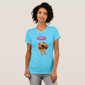 Bloedhond met Angelic Pink Halo T-shirt (Voorkant volledig)