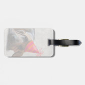 Bloedhond na de partij bagagelabel (Achterkant horizontaal)