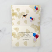 Bloedhond op Tan Bladeren Kaart (Binnen)