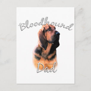 bloedhond pap 2 briefkaart