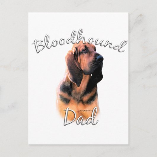 bloedhond pap 2 briefkaart (Voorkant)