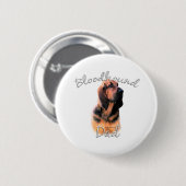 bloedhond pap 2 ronde button 5,7 cm (Voorkant /achterkant)