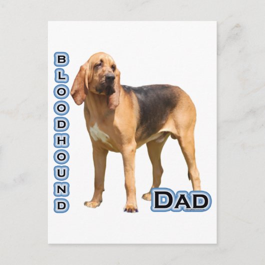 bloedhond pap 4 briefkaart (Voorkant)