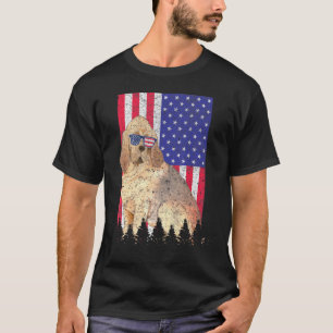 Bloedhond Patriotic Dog Usa Pride American Flag T-shirt
