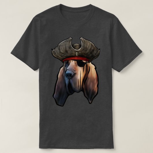 bloedhond piraat t-shirt (Design voorkant)
