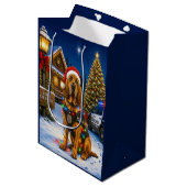 Bloedhond Politie Feestdag Medium Cadeauzakje (Voorkant Gekanteld)