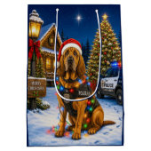 Bloedhond Politie Feestdag Medium Cadeauzakje (Achterkant)