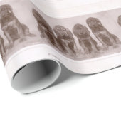 Bloedhond Puppies Cadeaupapier (Rol Hoek)