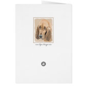 Bloedhond schilderen - Kute Original Dog Art (Achterkant)