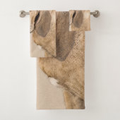 Bloedhond schilderen - Kute Original Dog Art Bad Handdoek (Insitu)