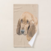 Bloedhond schilderen - Kute Original Dog Art Bad Handdoek (Handdoek)