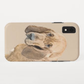 Bloedhond schilderen - Kute Original Dog Art Case-Mate iPhone Case (Achterkant (horizontaal))
