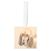 Bloedhond schilderen - Kute Original Dog Art Decoratie (Voorkant)