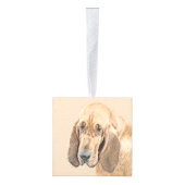Bloedhond schilderen - Kute Original Dog Art Decoratie (Rechts)