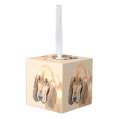Bloedhond schilderen - Kute Original Dog Art Decoratie (Achter hoekig)