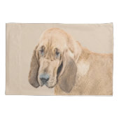 Bloedhond schilderen - Kute Original Dog Art Kussensloop (Achterkant)