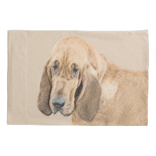 Bloedhond schilderen - Kute Original Dog Art Kussensloop