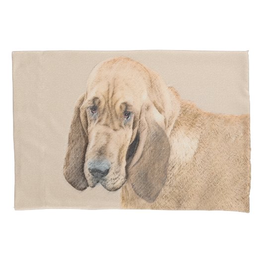 Bloedhond schilderen - Kute Original Dog Art Kussensloop (Voorkant)