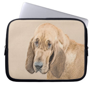 Bloedhond schilderen - Kute Original Dog Art Laptop Sleeve