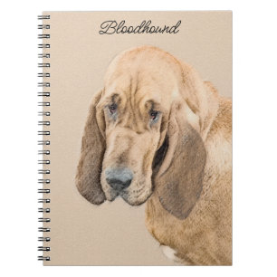 Bloedhond schilderen - Kute Original Dog Art Notitieboek