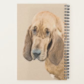 Bloedhond schilderen - Kute Original Dog Art Planner (Achterkant)