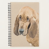 Bloedhond schilderen - Kute Original Dog Art Planner (Voorkant)