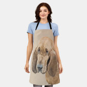 Bloedhond schilderen - Kute Original Dog Art Schort (Gedragen)