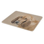 Bloedhond schilderen - Kute Original Dog Art Snijplank (Hoek)