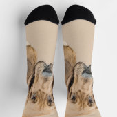 Bloedhond schilderen - Kute Original Dog Art Sokken (Top)