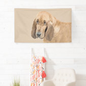 Bloedhond schilderen - Kute Original Dog Art Spandoek (Insitu)
