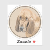 Bloedhond schilderen - Kute Original Dog Art Sticker (Vel)