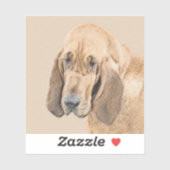 Bloedhond schilderen - Kute Original Dog Art Sticker (Vel)