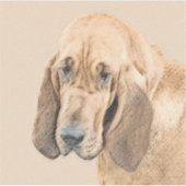 Bloedhond schilderen - Kute Original Dog Art Sticker (Voorkant)