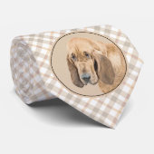 Bloedhond schilderen - Kute Original Dog Art Stropdas (Opgerold)