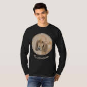 Bloedhond schilderen - Kute Original Dog Art T-shirt (Voorkant volledig)