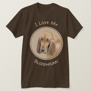 Bloedhond schilderen - Kute Original Dog Art T-shirt