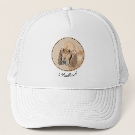 Bloedhond schilderen - Kute Original Dog Art Trucker Pet (Voorkant)