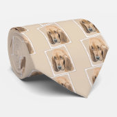 Bloedhond Schilderij - Liefdevolle Originele Honde Stropdas (Opgerold)