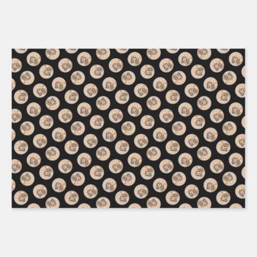 Bloedhond Schilderij Rood Schattige Scent Hound Do Inpakpapier Vel (Voorkant 3)