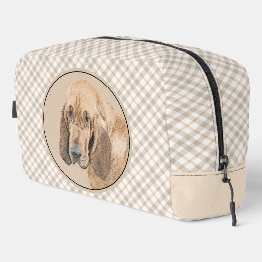 Bloedhond Schilderij Rood Schattige Scent Hound Do Toilettasje (Rechterhoek)