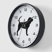 Bloedhond Silhouette met cijfers en minuten (Hoek)