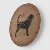 Bloedhond Silhouette Rustieke stijl Grote Klok (Hoek)